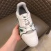 Louis Vuitton Men's LV Trainer Sneakers In White/Green Leather Louis Vuitton Men's LV Trainer Sneakers In White/Green Leather