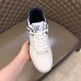 Louis Vuitton Men's LV Trainer Sneakers In White/Blue Leather Louis Vuitton Men's LV Trainer Sneakers In White/Blue Leather