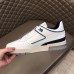 Louis Vuitton Men's LV Trainer Sneakers In White/Blue Leather Louis Vuitton Men's LV Trainer Sneakers In White/Blue Leather