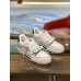 Louis Vuitton Men's LV Trainer Sneakers In White/Green Calfskin Louis Vuitton Men's LV Trainer Sneakers In White/Green Calfskin