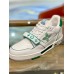 Louis Vuitton Men's LV Trainer Sneakers In White/Green Calfskin Louis Vuitton Men's LV Trainer Sneakers In White/Green Calfskin