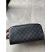 Louis Vuitton Dopp Kit Toilet Pouch In Damier Graphite Canvas N40127 Louis Vuitton Dopp Kit Toilet Pouch In Damier Graphite Canvas N40127