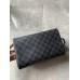 Louis Vuitton Dopp Kit Toilet Pouch In Damier Graphite Canvas N40127 Louis Vuitton Dopp Kit Toilet Pouch In Damier Graphite Canvas N40127