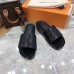 Louis Vuitton Jumbo Flatform Mules In Black Monogram Lambskin Louis Vuitton Jumbo Flatform Mules In Black Monogram Lambskin