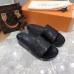 Louis Vuitton Jumbo Flatform Mules In Black Monogram Lambskin Louis Vuitton Jumbo Flatform Mules In Black Monogram Lambskin