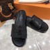 Louis Vuitton Jumbo Flatform Mules In Black Monogram Lambskin Louis Vuitton Jumbo Flatform Mules In Black Monogram Lambskin