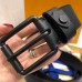 Louis Vuitton Voyager 35mm Belt In Monogram Shadow Leather M0281V Louis Vuitton Voyager 35mm Belt In Monogram Shadow Leather M0281V