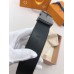 Louis Vuitton LV Initiales 40mm Belt In Damier Suede Leather M6875P Louis Vuitton LV Initiales 40mm Belt In Damier Suede Leather M6875P