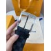Louis Vuitton Downtown 40mm Belt In Damier Graphite Canvas M0374V Louis Vuitton Downtown 40mm Belt In Damier Graphite Canvas M0374V