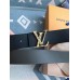 Louis Vuitton Gold Damier LV 40MM Reversible Belt M0333V Louis Vuitton Gold Damier LV 40MM Reversible Belt M0333V