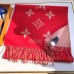 Louis Vuitton Red Reykjavik Scarf M70813 Louis Vuitton Red Reykjavik Scarf M70813