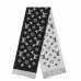 Louis Vuitton Black Daily LV Scarf M76701