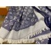 Louis Vuitton Blue Monogram Denim Shawl M71376 Louis Vuitton Blue Monogram Denim Shawl M71376