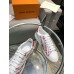 Louis Vuitton Time Out Sneakers In Red Printed Leather Louis Vuitton Time Out Sneakers In Red Printed Leather