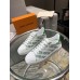 Louis Vuitton Time Out Sneakers In Green Printed Leather Louis Vuitton Time Out Sneakers In Green Printed Leather