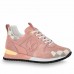 Louis Vuitton Women's Run Away Sneaker In Pink Suede