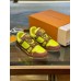 Louis Vuitton Men's LV Trainer Sneakers In Jaune Leather Louis Vuitton Men's LV Trainer Sneakers In Jaune Leather