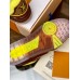 Louis Vuitton Men's LV Trainer Sneakers In Jaune Leather Louis Vuitton Men's LV Trainer Sneakers In Jaune Leather