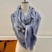 Louis Vuitton Light Blue Monogram Denim Shawl M71382 Louis Vuitton Light Blue Monogram Denim Shawl M71382