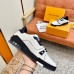 Louis Vuitton Men's White/Black LV Trainer Sneakers with #54 Louis Vuitton Men's White/Black LV Trainer Sneakers with #54