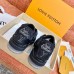 Louis Vuitton Men's LV Trainer Sneakers In Black Denim Leather Louis Vuitton Men's LV Trainer Sneakers In Black Denim Leather