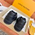 Louis Vuitton Men's Black LV Trainer Sneakers with Wool Louis Vuitton Men's Black LV Trainer Sneakers with Wool