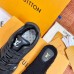 Louis Vuitton Men's Black LV Trainer Sneakers with Wool Louis Vuitton Men's Black LV Trainer Sneakers with Wool
