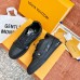 Louis Vuitton Men's Black LV Trainer Sneakers with Wool Louis Vuitton Men's Black LV Trainer Sneakers with Wool