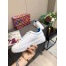 Louis Vuitton White Time Out Sneakers with Blue Printed Louis Vuitton White Time Out Sneakers with Blue Printed