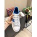 Louis Vuitton White Time Out Sneakers with Blue Printed Louis Vuitton White Time Out Sneakers with Blue Printed