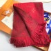 Louis Vuitton Red Logomania Scarf M72432 Louis Vuitton Red Logomania Scarf M72432