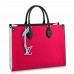 Louis Vuitton Onthego MM Bag In Red Epi Leather M56229