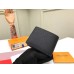 Louis Vuitton Multiple Wallet In Black Taiga Leather M30295 Louis Vuitton Multiple Wallet In Black Taiga Leather M30295