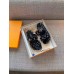 Louis Vuitton Jumbo Flatform Mules In Monogram Velvet Louis Vuitton Jumbo Flatform Mules In Monogram Velvet
