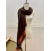 Louis Vuitton Brown On The Edge Monogram Shawl M76465 Louis Vuitton Brown On The Edge Monogram Shawl M76465