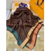 Louis Vuitton Brown On The Edge Monogram Shawl M76465 Louis Vuitton Brown On The Edge Monogram Shawl M76465
