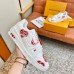 Louis Vuitton LV Trainer Sneakers with Red Heart Logo Louis Vuitton LV Trainer Sneakers with Red Heart Logo