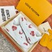 Louis Vuitton LV Trainer Sneakers with Red Heart Logo Louis Vuitton LV Trainer Sneakers with Red Heart Logo