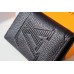 Louis Vuitton Pocket Organizer In Taurillon Shadow Leather M80038 Louis Vuitton Pocket Organizer In Taurillon Shadow Leather M80038