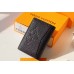 Louis Vuitton Pocket Organizer In Taurillon Shadow Leather M80038 Louis Vuitton Pocket Organizer In Taurillon Shadow Leather M80038