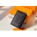 Louis Vuitton Pocket Organizer In Taurillon Shadow Leather M80038 Louis Vuitton Pocket Organizer In Taurillon Shadow Leather M80038