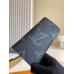 Louis Vuitton Brazza Wallet In Taurillon Shadow Leather M80042
