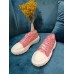 Louis Vuitton LV Squad Sneakers In Pink Monogram Denim Louis Vuitton LV Squad Sneakers In Pink Monogram Denim