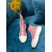 Louis Vuitton LV Squad Sneaker Boots In Pink Monogram Denim Louis Vuitton LV Squad Sneaker Boots In Pink Monogram Denim