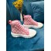 Louis Vuitton LV Squad Sneaker Boots In Pink Monogram Denim Louis Vuitton LV Squad Sneaker Boots In Pink Monogram Denim