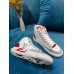 Louis Vuitton White Charlie Sneaker Boots With Red Detail Louis Vuitton White Charlie Sneaker Boots With Red Detail
