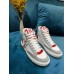 Louis Vuitton White Charlie Sneaker Boots With Red Detail Louis Vuitton White Charlie Sneaker Boots With Red Detail