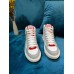 Louis Vuitton White Charlie Sneaker Boots With Red Detail Louis Vuitton White Charlie Sneaker Boots With Red Detail
