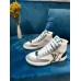 Louis Vuitton White Charlie Sneaker Boots With Vert Detail Louis Vuitton White Charlie Sneaker Boots With Vert Detail