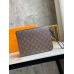 Louis Vuitton S Lock A4 Pouch In Monogram Macassar Canvas M80560